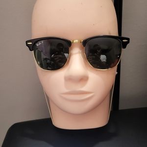 RAY-BANRB3016 Clubmaster Blue-Light Clear